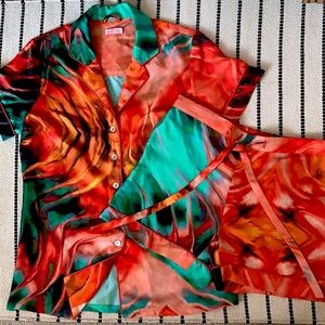 ❤️Lowest! NEW Aliette Resort Pure Silk Pajama set